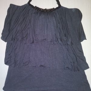 Sky beaded halter top size L
